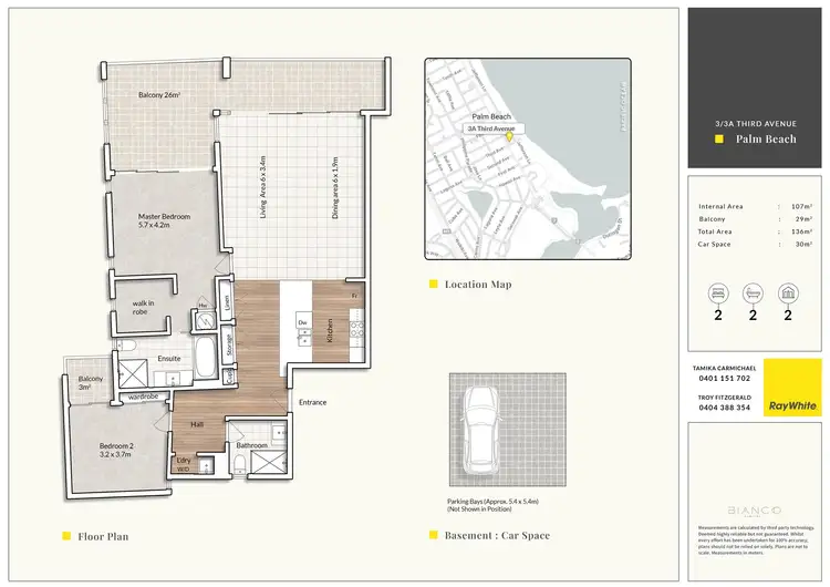 Floorplan of Homely apartment listing, 3/3A Third Avenue, Palm Beach QLD 4221