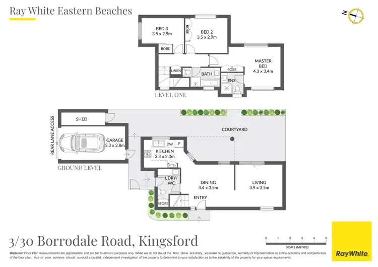 Floorplan of Homely townhouse listing, 3/30 Borrodale Road, Kingsford NSW 2032