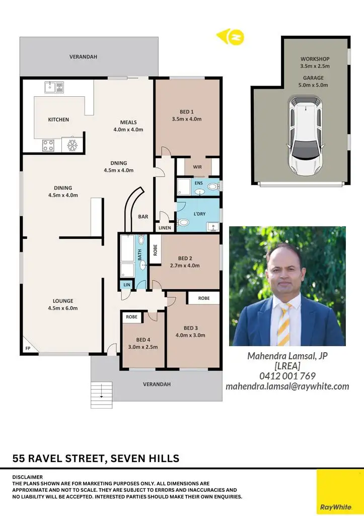 Floorplan of Homely house listing, 55 Ravel Street, Seven Hills NSW 2147