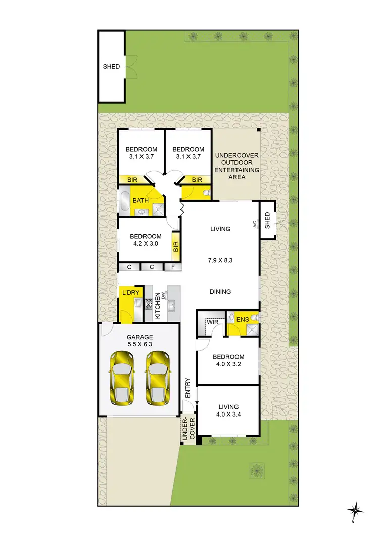Floorplan of Homely house listing, 14 Flanagan Close, Armstrong Creek VIC 3217