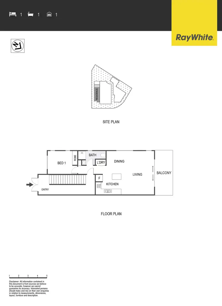 Floorplan of Homely apartment listing, 5/11 Wise Street, Braddon ACT 2612