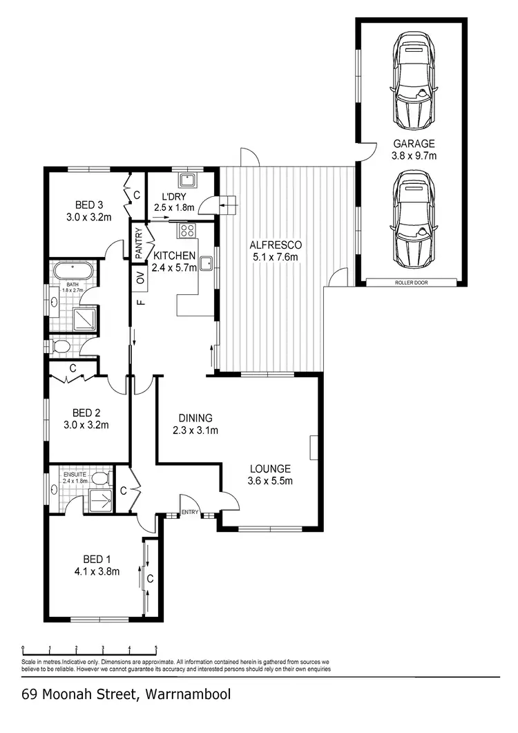 Floorplan of Homely house listing, 69 Moonah Street, Warrnambool VIC 3280