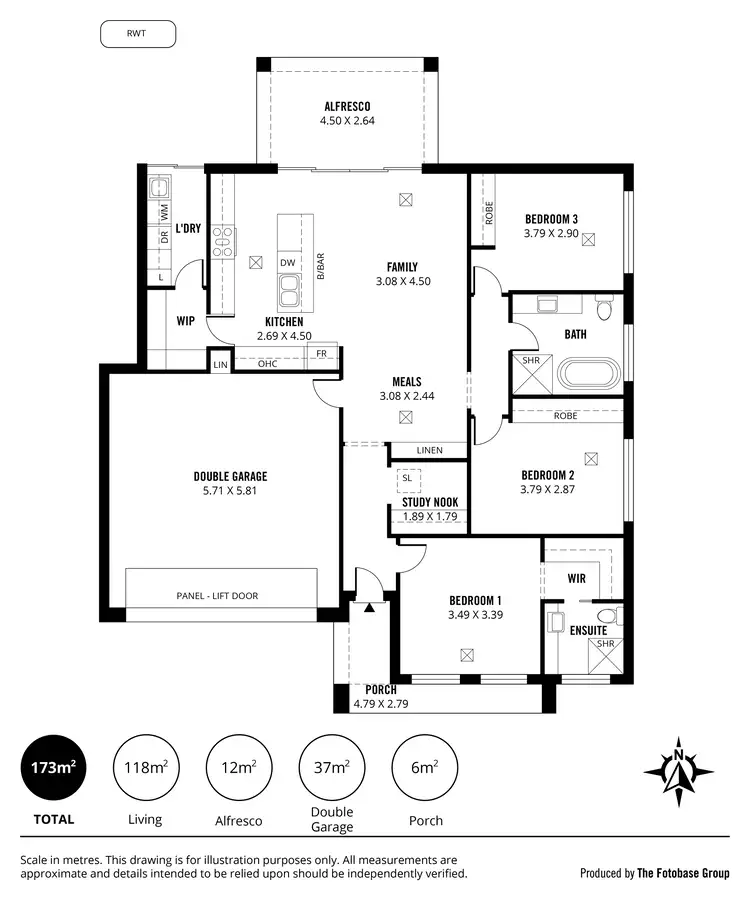 Floorplan of Homely house listing, 15 Airdrie Avenue, Seaton SA 5023