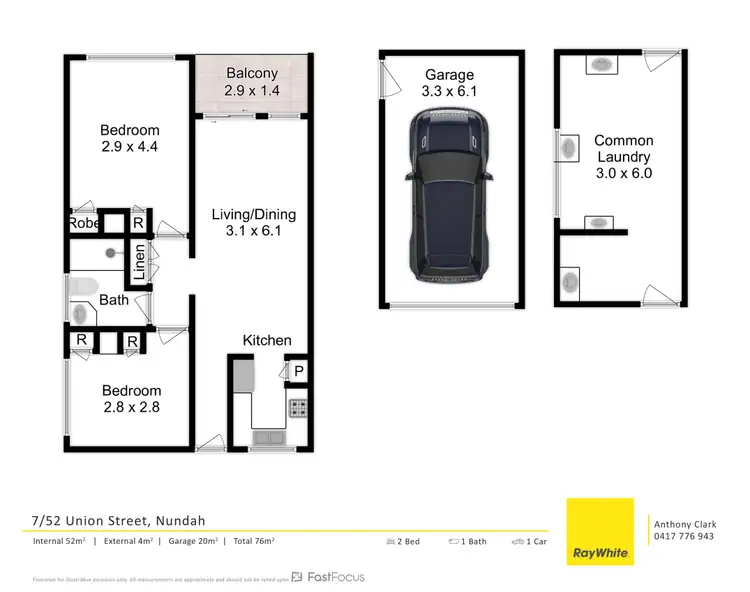 Floorplan of Homely apartment listing, 7/52 Union Street, Nundah QLD 4012