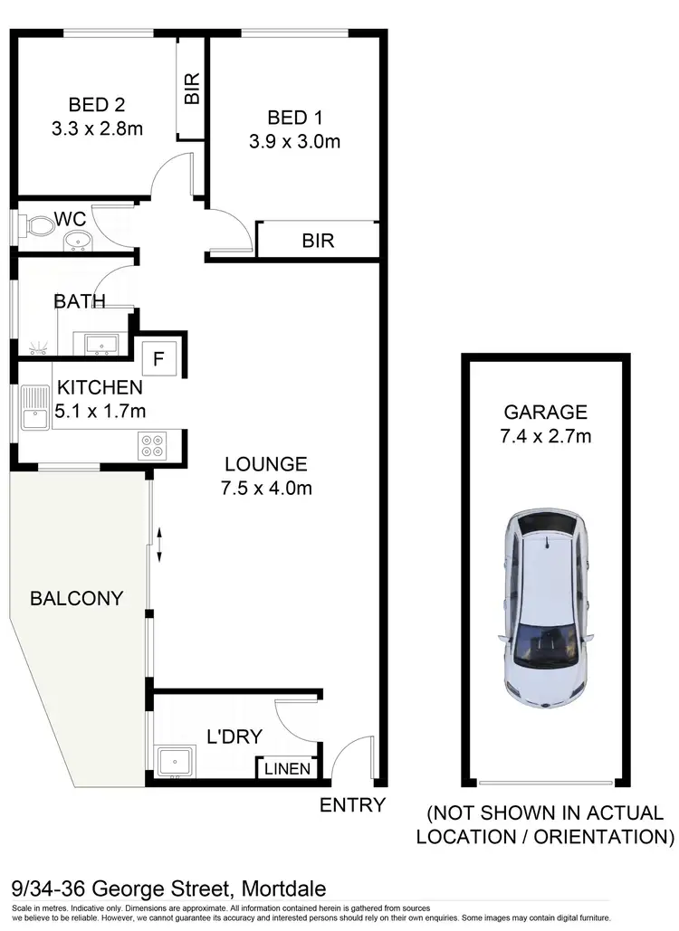 Floorplan of Homely unit listing, 9/34-36 George Street, Mortdale NSW 2223