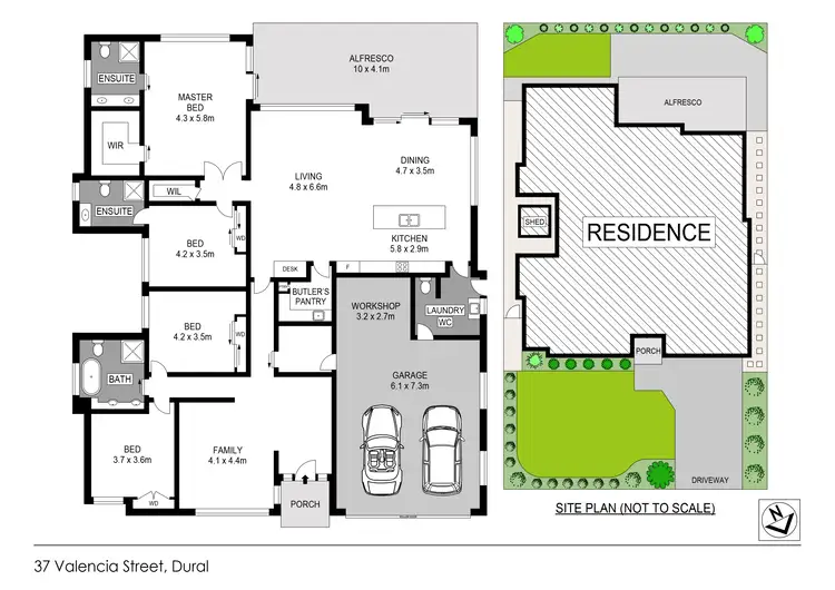 Floorplan of Homely house listing, 37 Valencia Street, Dural NSW 2158
