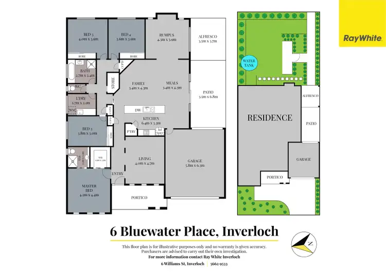 Floorplan of Homely house listing, 6 Bluewater Place, Inverloch VIC 3996