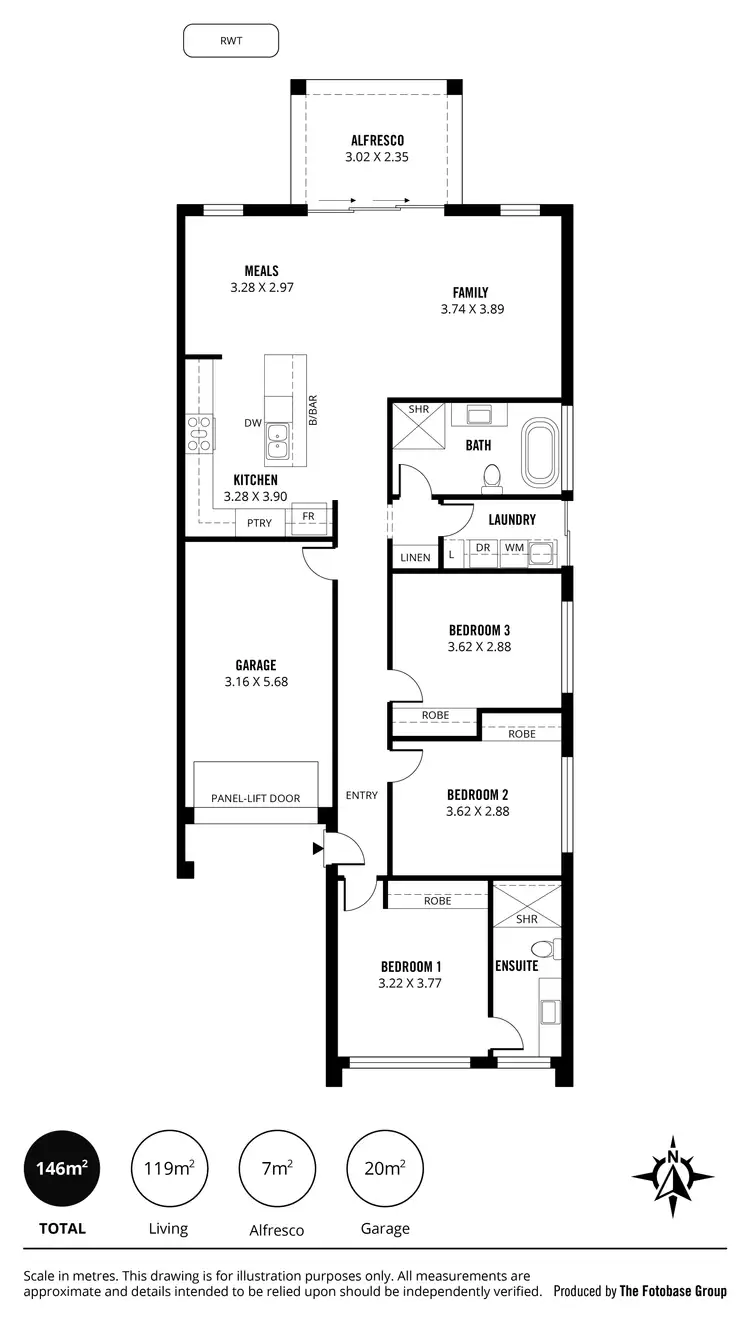 Floorplan of Homely house listing, 2/15A Airdrie Avenue, Seaton SA 5023
