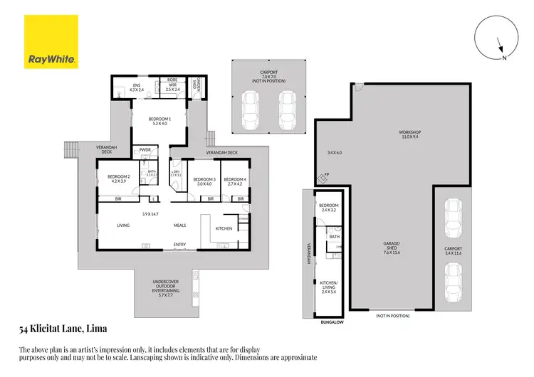 Floorplan of Homely rural property listing, 54 Klicitat Lane, Lima VIC 3673