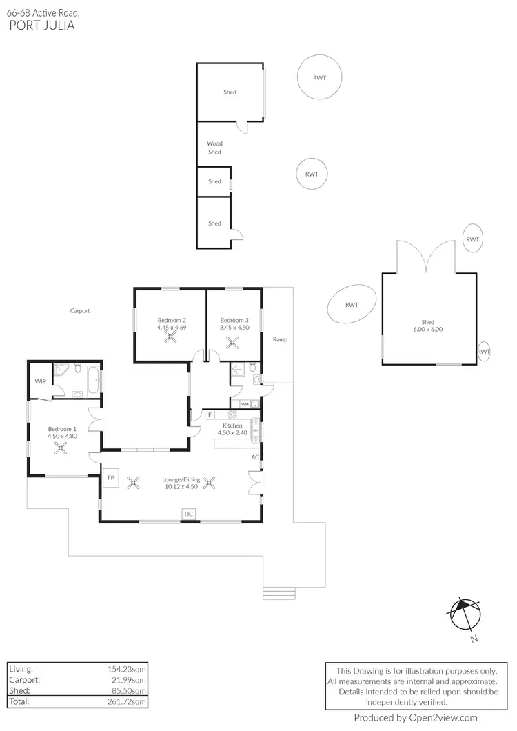 Floorplan of Homely house listing, 66-68 Active Road, Port Julia SA 5580