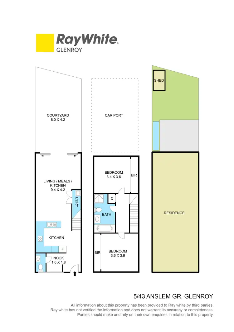 Floorplan of Homely townhouse listing, 5/43 Anselm Grove, Glenroy VIC 3046