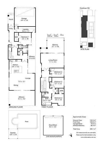 Floorplan of Homely house listing, 12 Cookham Road, Lathlain WA 6100