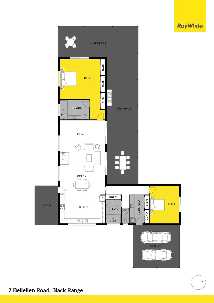 Floorplan of Homely house listing, 7 Bellellen Road, Black Range Via, Stawell VIC 3380