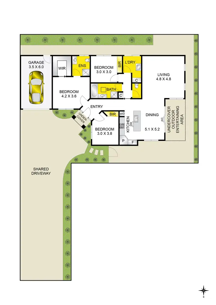 Floorplan of Homely townhouse listing, 3/207 Mount Pleasant Road, Highton VIC 3216