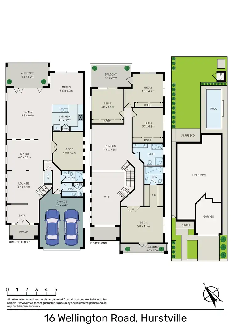 Floorplan of Homely house listing, 16 Wellington Road, Hurstville NSW 2220