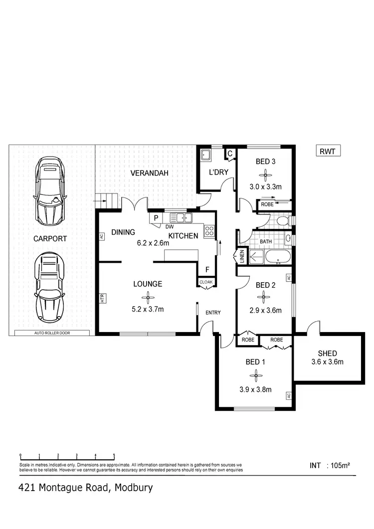 Floorplan of Homely house listing, 421 Montague Road, Modbury SA 5092