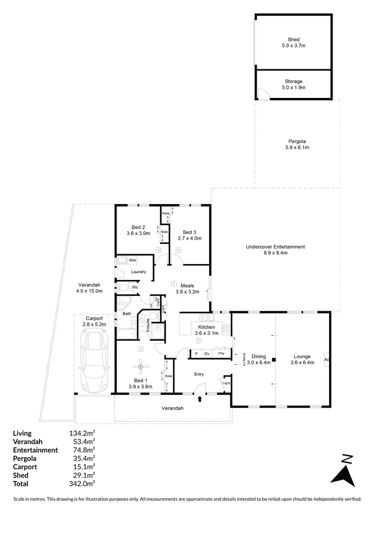 Floorplan of Homely house listing, 4 Shiraz Street, Wynn Vale SA 5127