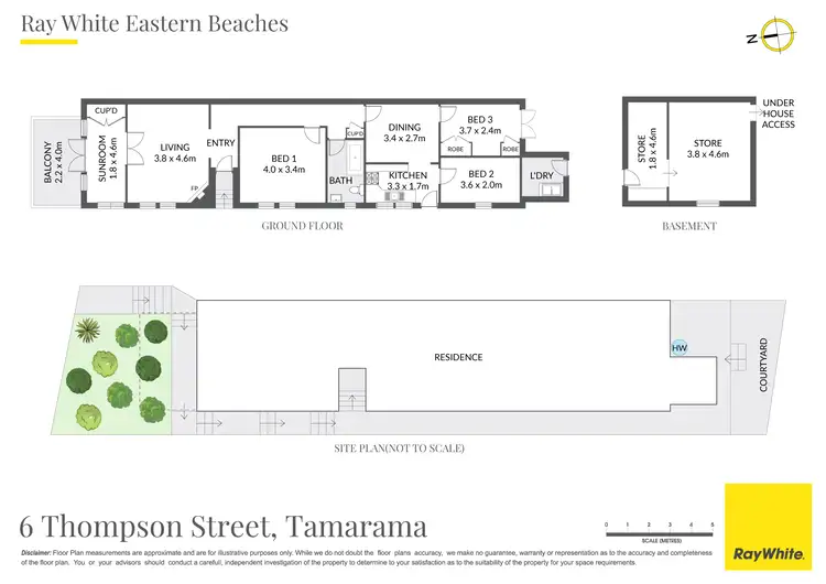 Floorplan of Homely house listing, 6 Thompson Street, Tamarama NSW 2026