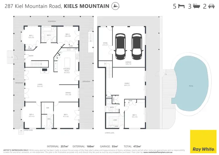 Floorplan of Homely other listing, 287 Kiel Mountain Road, Kiels Mountain QLD 4559