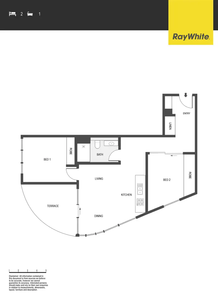 Floorplan of Homely apartment listing, 809/1 Grazier Lane, Belconnen ACT 2617