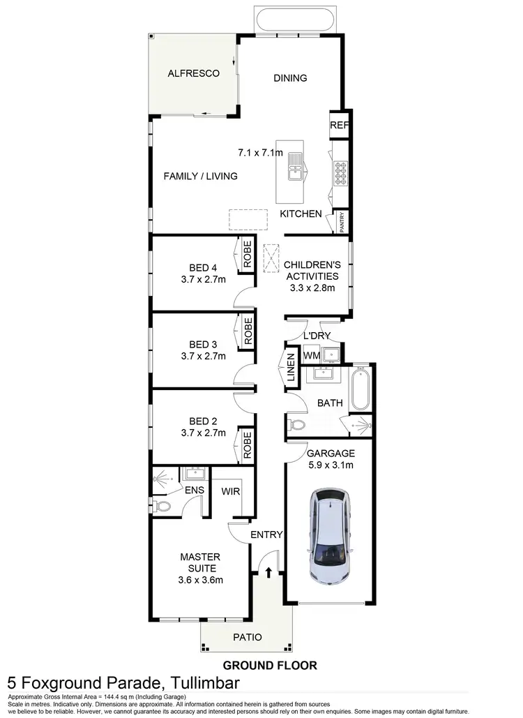 Floorplan of Homely house listing, 5 Foxground Parade, Tullimbar NSW 2527