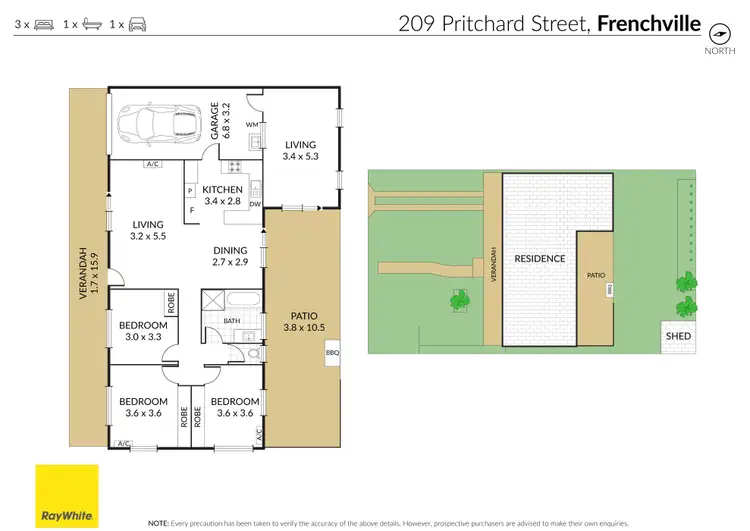 Floorplan of Homely house listing, 209 Pritchard Street, Frenchville QLD 4701