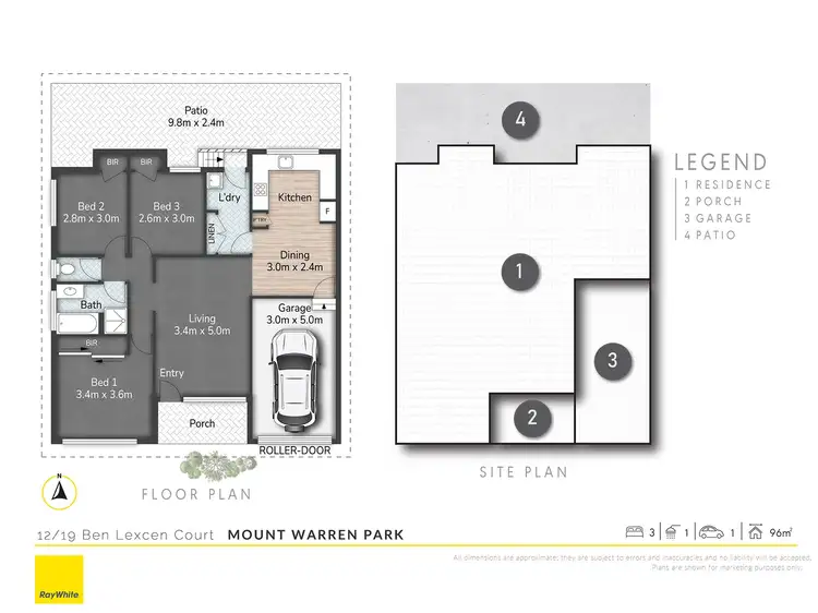 Floorplan of Homely villa listing, 12/19 Ben Lexcen Court, Mount Warren Park QLD 4207