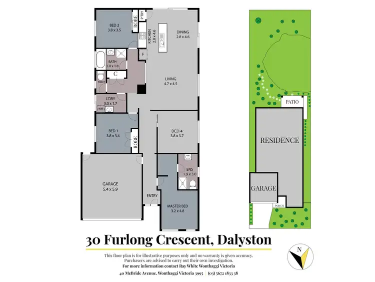 Floorplan of Homely house listing, 30 Furlong Crescent, Dalyston VIC 3992