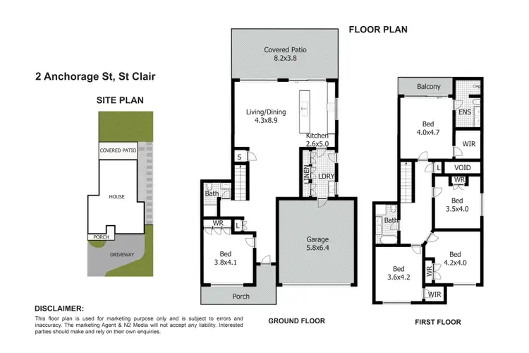 Floorplan of Homely house listing, 2 Anchorage Street, St Clair NSW 2759