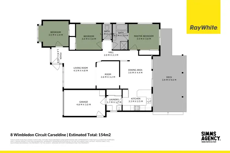 Floorplan of Homely house listing, 8 Wimbledon Circuit, Carseldine QLD 4034