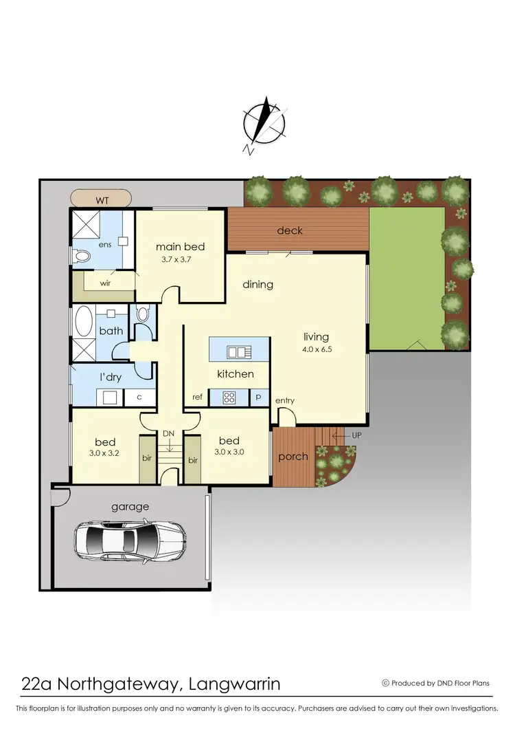 Floorplan of Homely unit listing, 22A Northgateway, Langwarrin VIC 3910