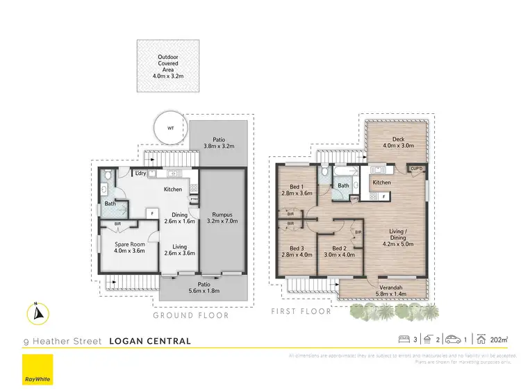 Floorplan of Homely house listing, 9 Heather Street, Logan Central QLD 4114