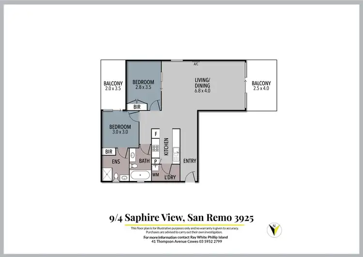 Floorplan of Homely unit listing, 9/4 Sapphire View, San Remo VIC 3925