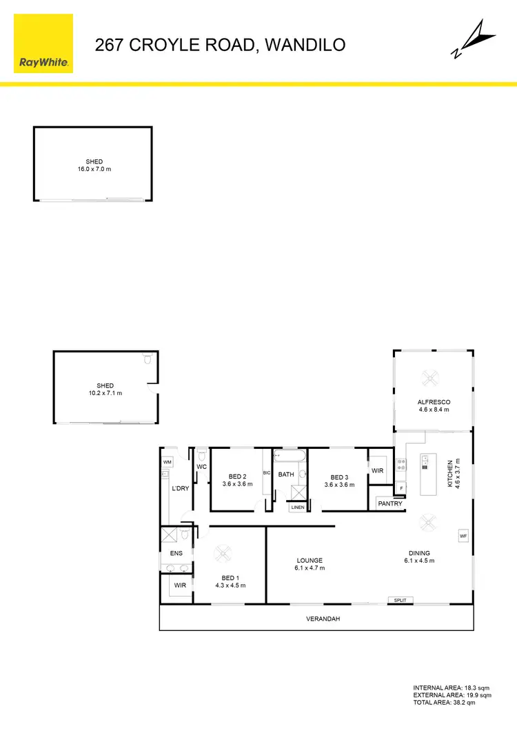Floorplan of Homely rural property listing, 267 Croyle Road, Wandilo SA 5291