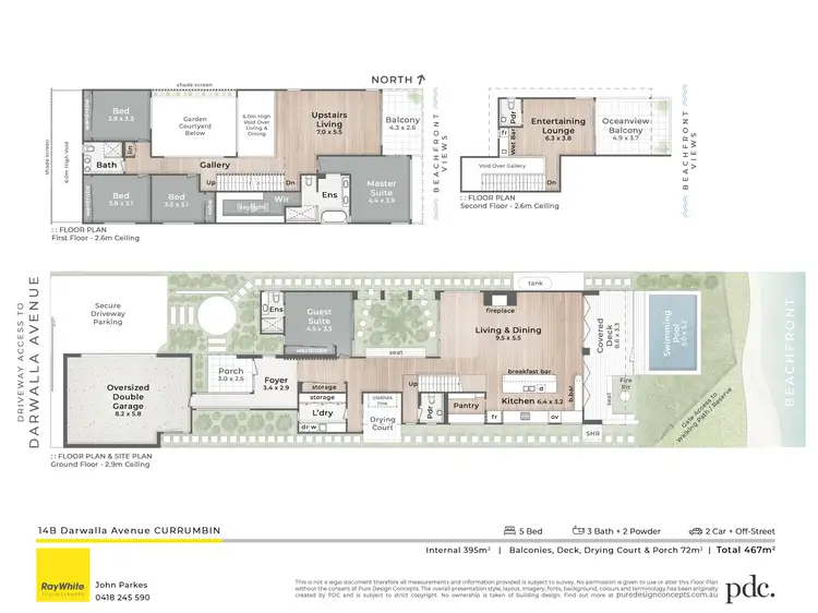 Floorplan of Homely house listing, 14B Darwalla Avenue, Currumbin QLD 4223
