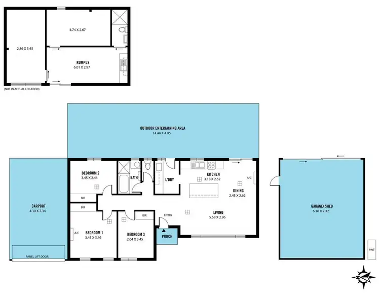 Floorplan of Homely house listing, 2 Mander Road, Christie Downs SA 5164