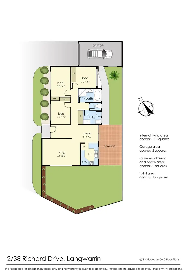 Floorplan of Homely unit listing, 2/38 Richard Drive, Langwarrin VIC 3910