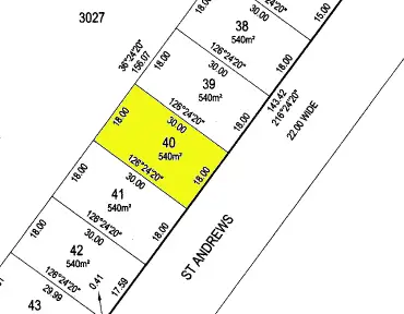 Floorplan of Homely land listing, 70 St Andrews Drive, Port Hughes SA 5558
