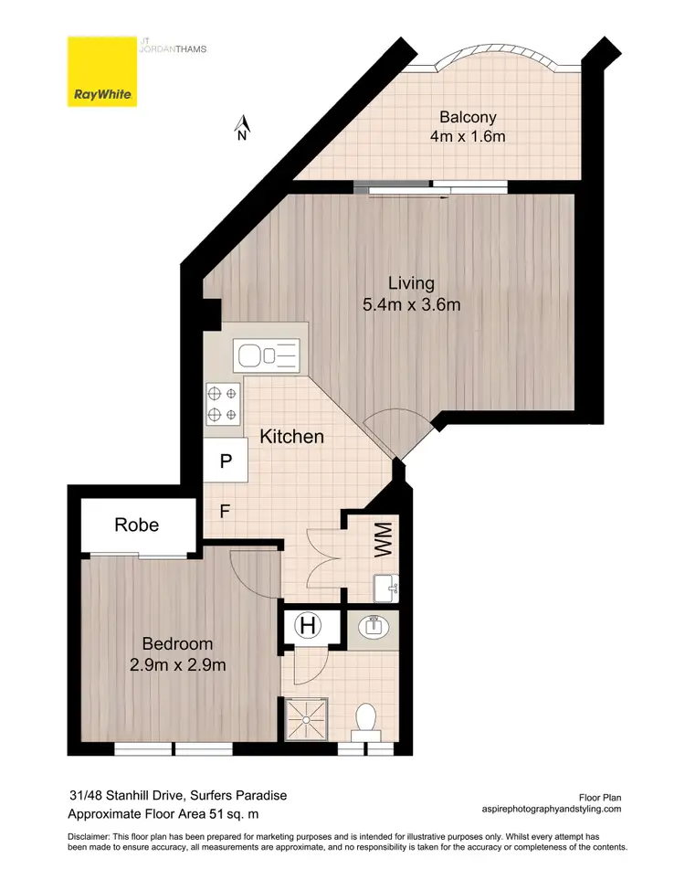 Floorplan of Homely apartment listing, 31/48-54 Stanhill Drive, Chevron Island QLD 4217