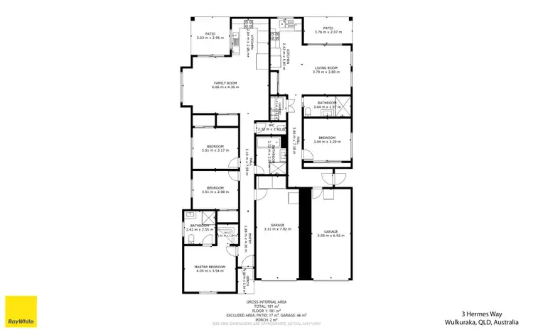 Floorplan of Homely house listing, 3 Hermes Way, Wulkuraka QLD 4305