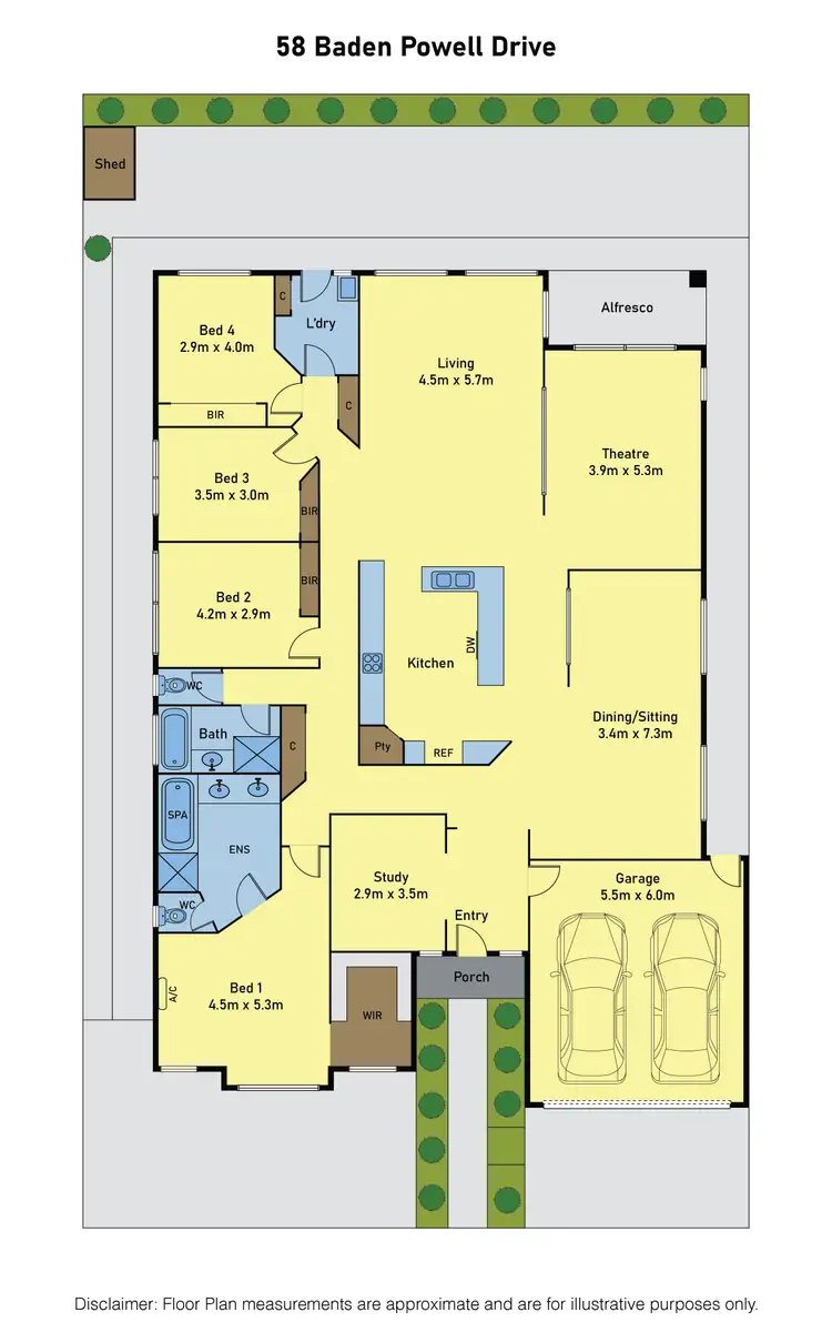 Floorplan of Homely house listing, 58 Baden Powell Drive, Tarneit VIC 3029