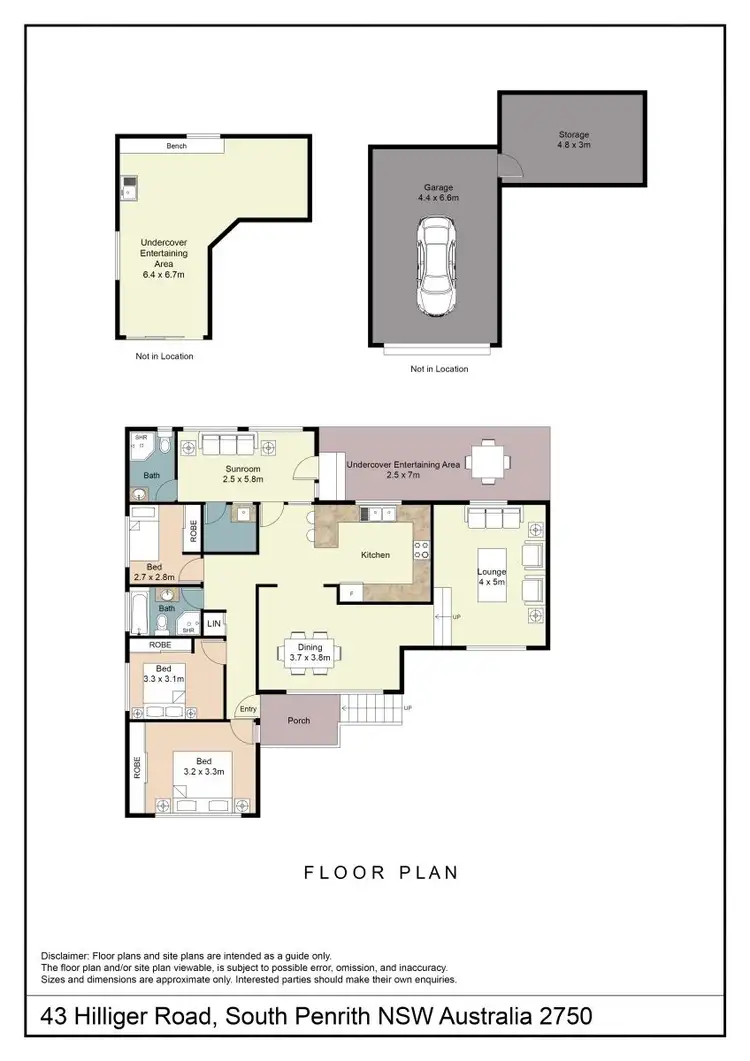 Floorplan of Homely house listing, 43 Hilliger Road, South Penrith NSW 2750