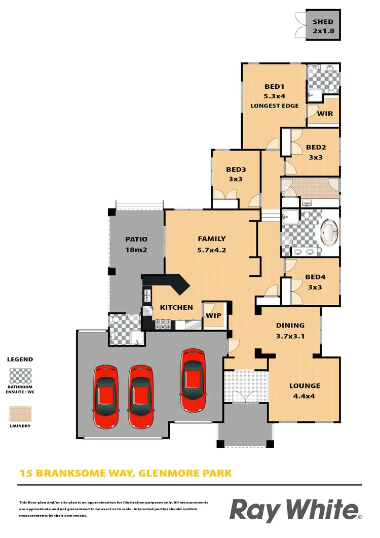 Floorplan of Homely house listing, 15 Branksome Way, Glenmore Park NSW 2745