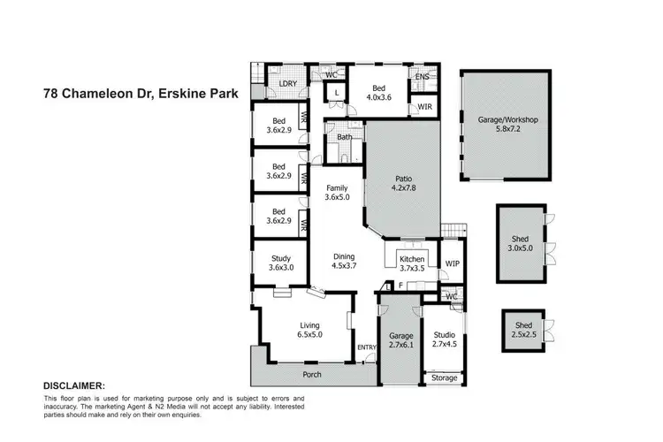 Floorplan of Homely house listing, 78 Chameleon Drive, Erskine Park NSW 2759