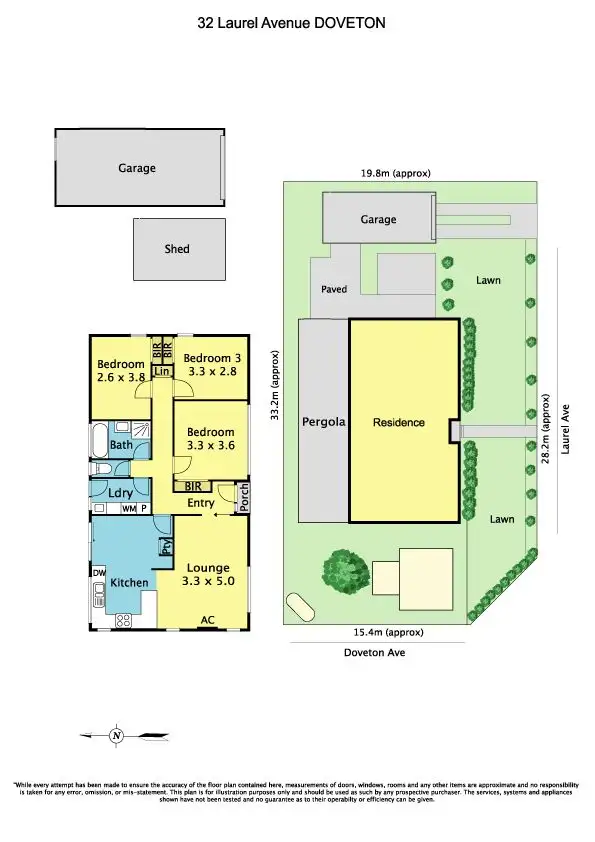 Floorplan of Homely house listing, 32 Laurel Avenue, Doveton VIC 3177