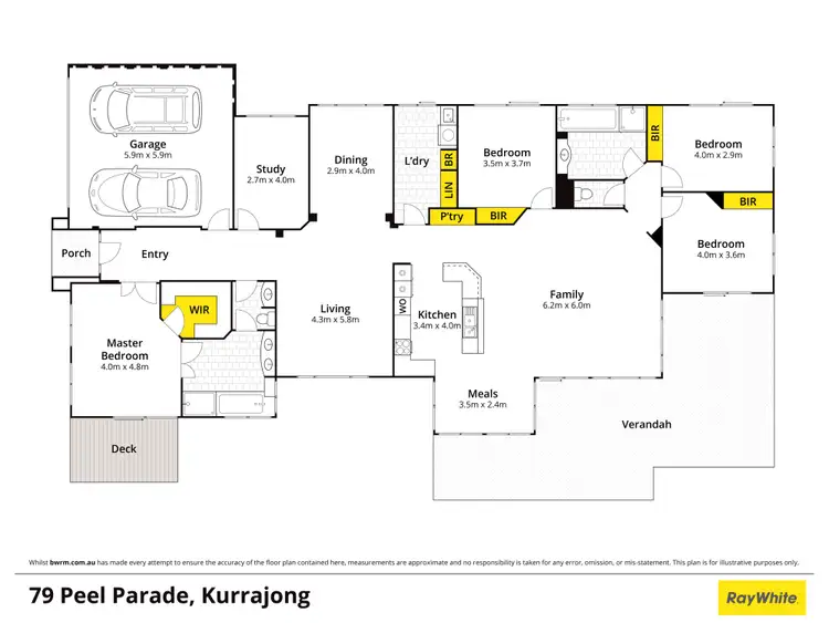 Floorplan of Homely house listing, 79 Peel Parade, Kurrajong NSW 2758