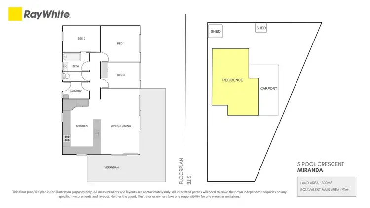 Floorplan of Homely house listing, 5 Pool Crescent, Miranda SA 5700