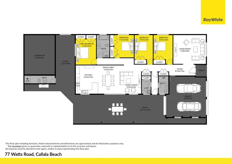 Floorplan of Homely house listing, 77 Watts Road, Callala Beach NSW 2540