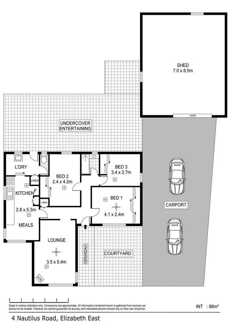 Floorplan of Homely house listing, 4 Nautilus Road, Elizabeth East SA 5112