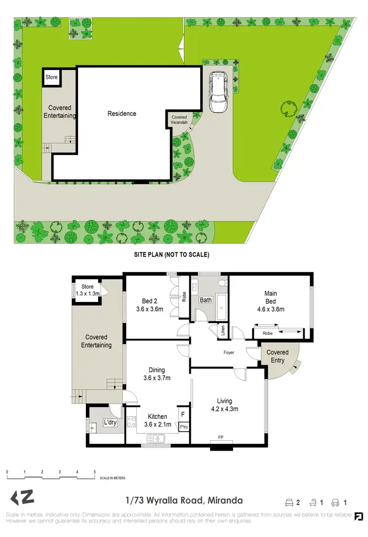 Floorplan of Homely house listing, 1/73 Wyralla Road, Miranda NSW 2228
